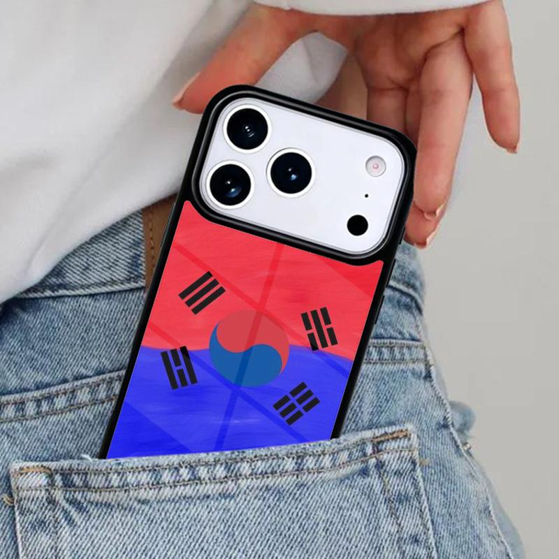 Чехол для телефона с флагом Южной Кореи для iPhone 17ProMax 12 13 14 15 16e 17 Pro Max Plus Air Cover