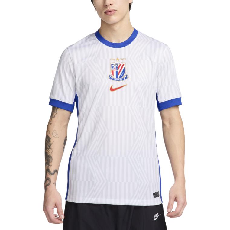 Nike Мужская футбольная майка Dri Fit Белый/Кампусный синий/Университетский красный HM6161-100