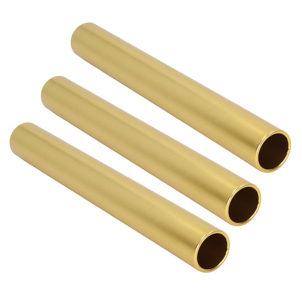 3PCS Competition Relay Baton Bright Color Hollow Carved Aluminum Alloy Relay Baton Track for