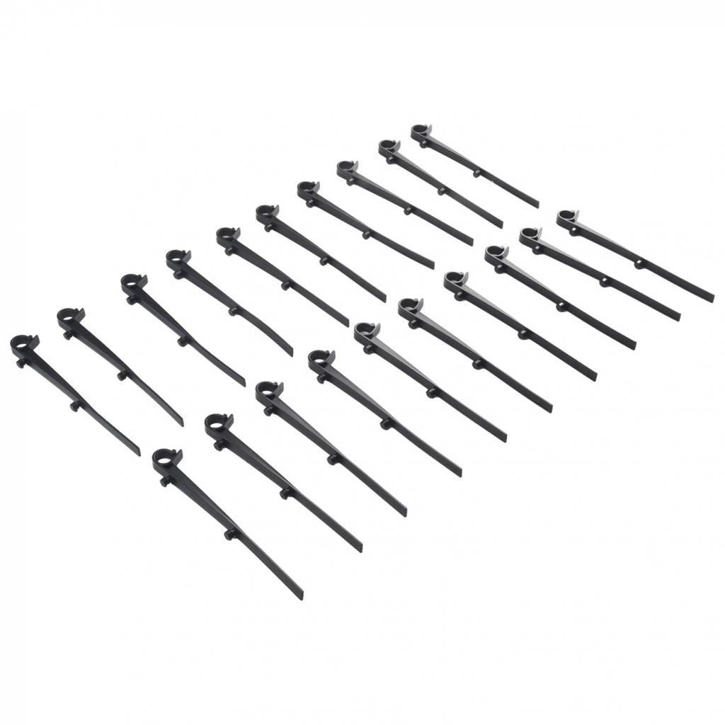 Зажим для желоба 20 шт. Черный плоские кровельные желоба сохраняют чистоту, изготовлены из пластика