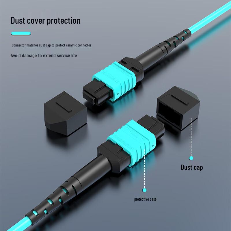 Dasheng Light MPO-MPO 8-Core OM3 Multimode Fiber Patch Cable