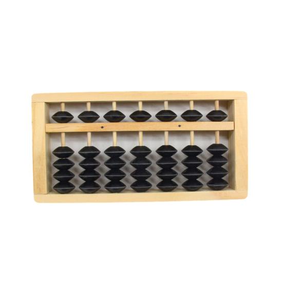 7 колонок, 5 бусин, деревянные счеты, легкие, с гладкими краями, портативные, без запаха, для детей, математический, арифметический, вычислительный инструмент, счетная рамка, образовательная для студентов