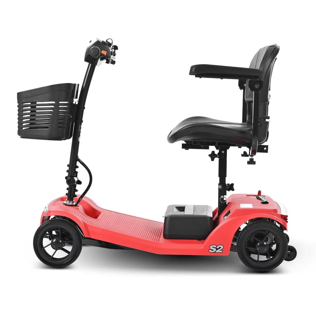 Sweetrich S2 Electric Scooter 250W 24V 12Ah 7.5 * 2.0 "Tire Elderly Mobile Electric Scooter Swivel Chair LED Light Can Load 136kg
