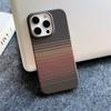 Kevlar Pattern Magnetic Phone Case for iPhone 12 13 14 15 16 Pro Max Semi Wrap Carbon Fiber Texture Slim Protective Cover