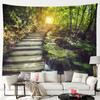 Natural Forest Trees Tapestry Fantasy Star Pendant Room Decoration Landscape Tapestry Bedroom Living Room Decoration