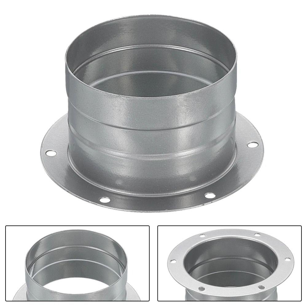 75-300mm Straight Flange Adapter Metal Air Vent Duct Flange Air Ventilation Hose Connector Kitchen