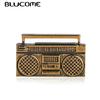 Classic Small Radio Shape Brooch Pin Antique Gold Color Decoration Brooches For Women Men Hat Collar Clip Up Accessories