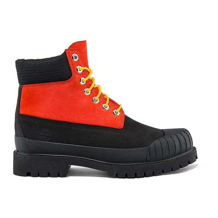 Timberland Outdoor Casual Short Waterproof Martin Boots Men Boots Orange Black A2KECW