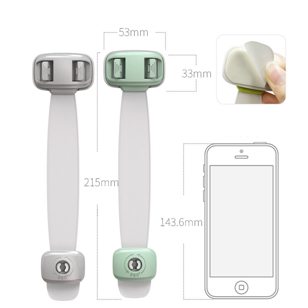 Cabinet Drawer Protection Refrigerator Housing Safety Closing Buckle Door Locks Child Safety Lock