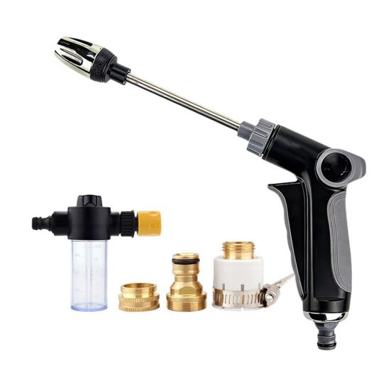 High Pressure Washer Car Wash Spray Wand with Brass Connector 2-in-1 Jet & Spray Nozzle Outdoor Surface Cleaner Tool for Garden Watering Patio Fence
