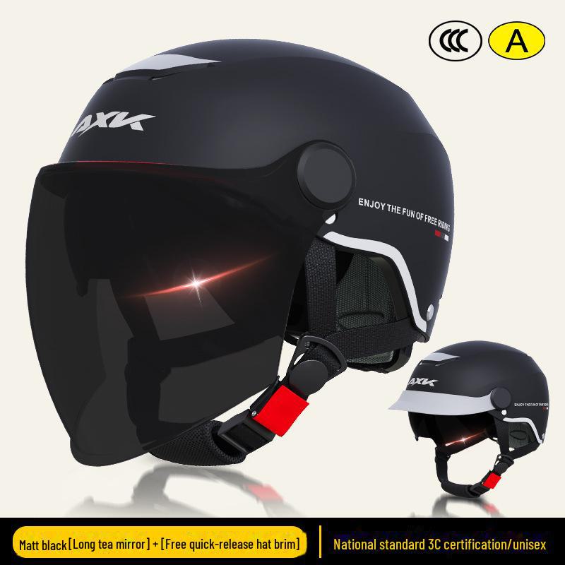 Шлем для электрического мотоцикла с сертификатом 3C: Солнцезащитный всесезонный шлем для мужчин и женщин
