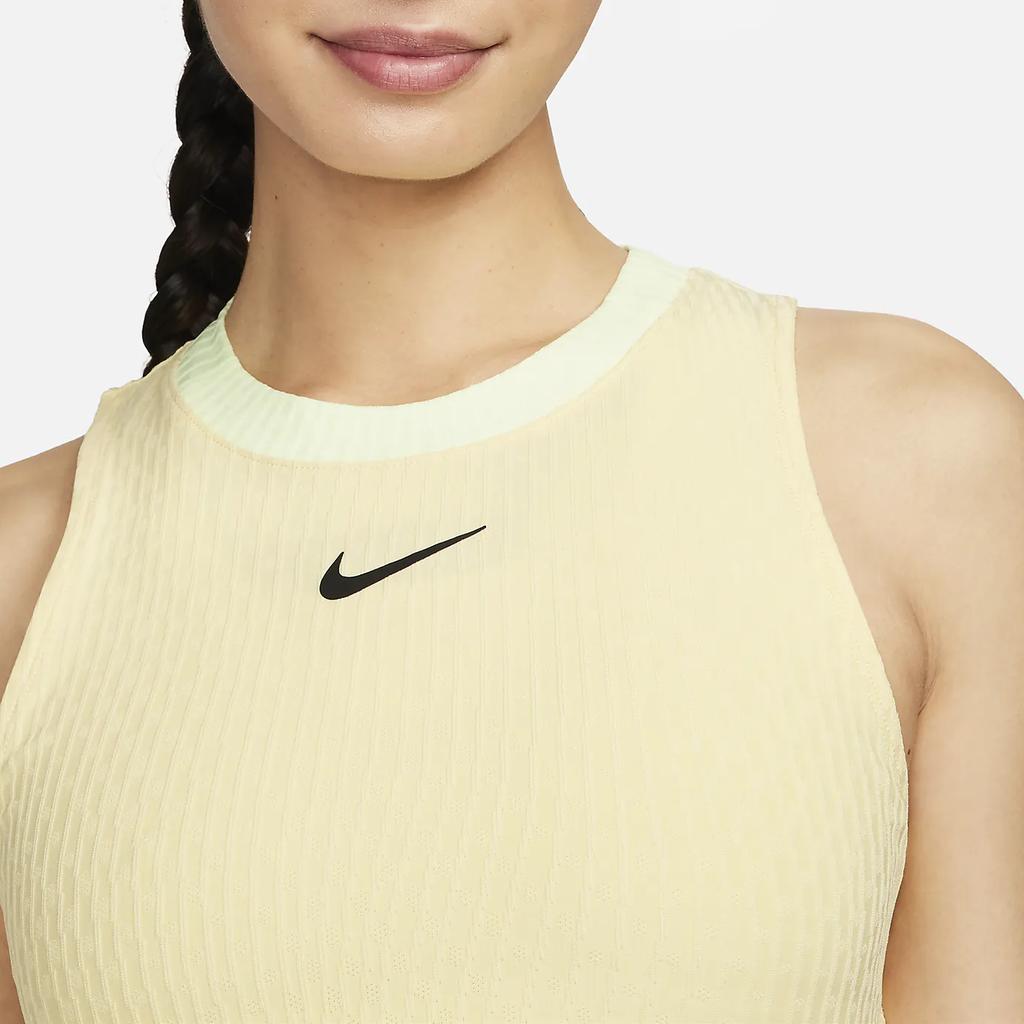 Nike Женский жилет Court Slam с логотипом и цветными блоками, мягкий желтый FD5636-722