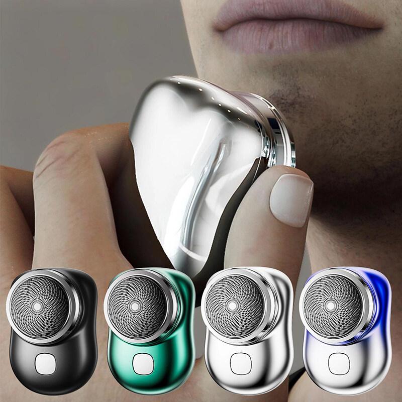 Мини-бритва, портативная электрическая бритва, USB перезаряжаемый триммер для бороды, моющийся тип C, быстрая зарядка, бритвенный станок для мужчин