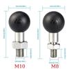 Motorcycle Handlebar Rail Mount M8 M10 Ball Mount Base Adapter 25mm Ball Head Screw On Mount for Action Camera Phone Holder