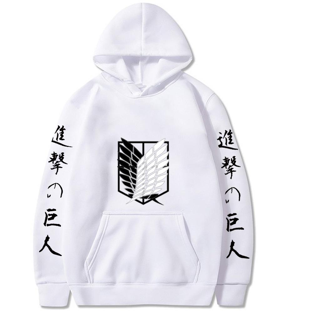 Japanese Anime Attack on Titan Hoodies Men The Final Season Titans Attack Cartoon Streetwear Levi Eren Sweatshirts Male