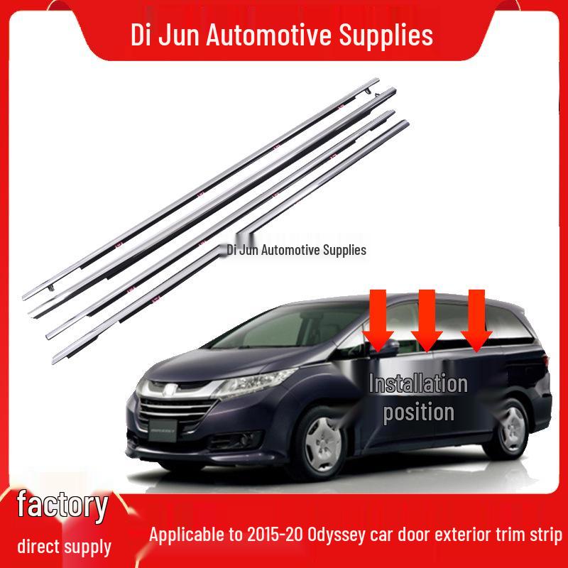 Водозащитная уплотнительная накладка на внешнюю сторону стекла окна Honda Odyssey 2015-2020