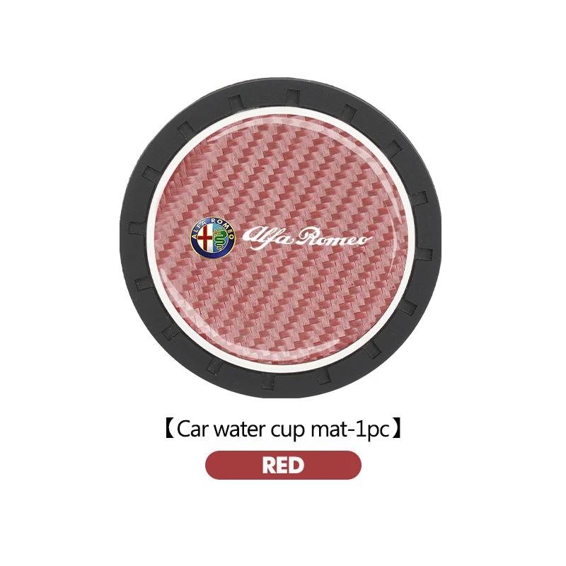 Car Sticker For Alfa Romeo 159 147 Car Water Cup Pad Drink Holder Mat Decoration Accessories For Alfa Romeo Giulia 147 Mito 156 abc012