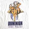 Винтажная футболка 80-х Dominion Tank Police Аниме Модная жертва Размер Большой SStitch