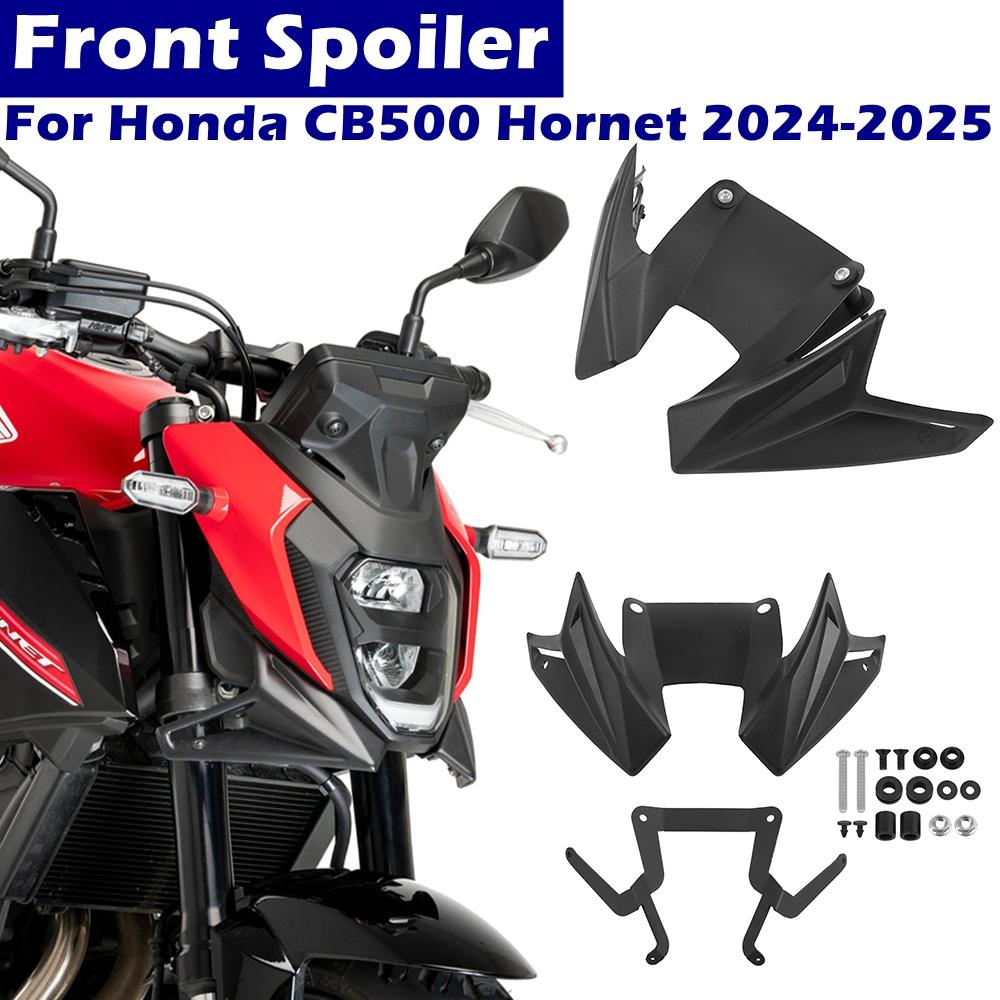 For Honda CB500 Hornet 2024 2025 Front Downforce Spoiler Aerodynamic Naked Winglets CB 500 Accessories Front Fairing Deflector