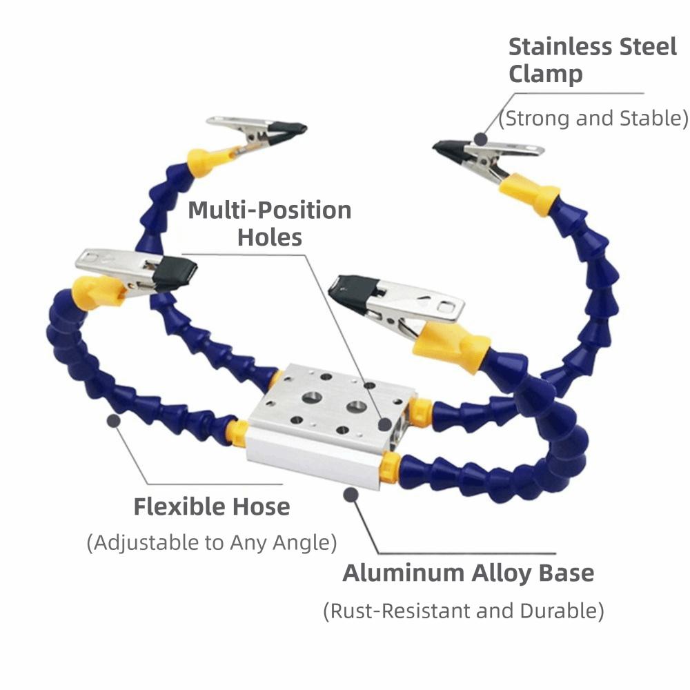 Flexible Arm Soldering Helping Hands Octopus Design Welding Fixture Station Jewelry Making