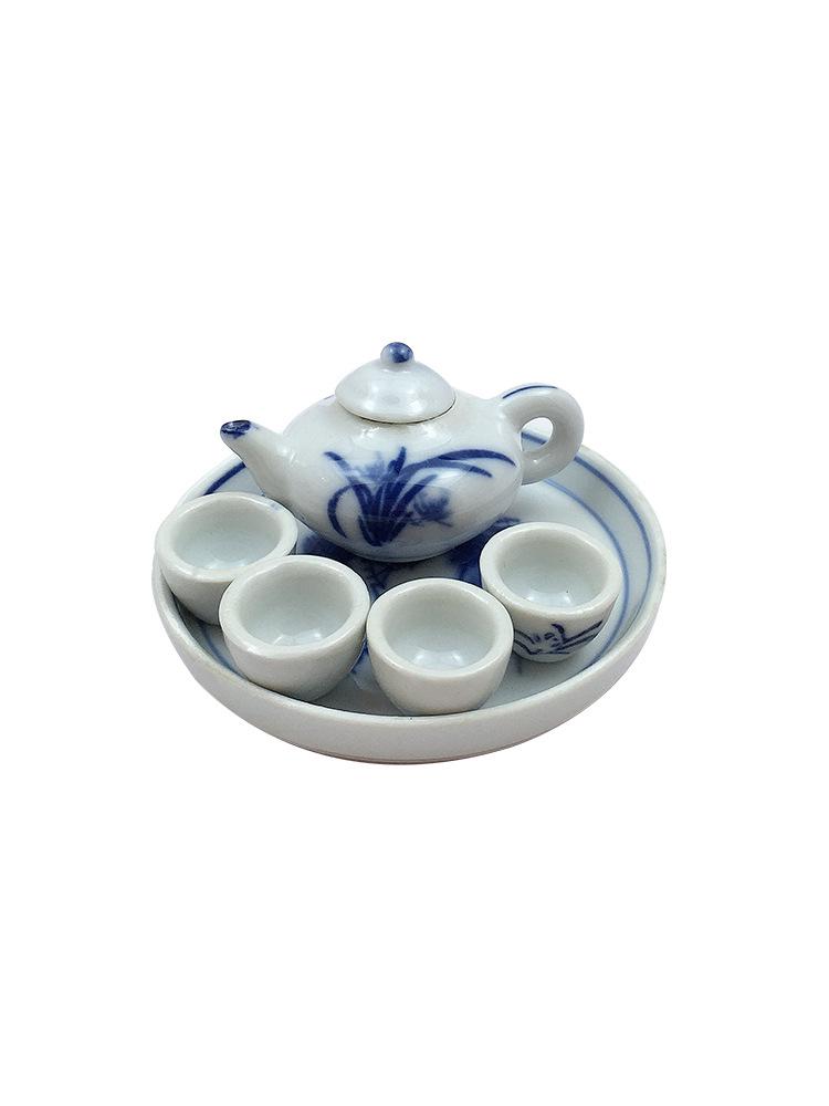 Миниатюрный керамический чайный сервиз для детского игрового домика – украшения для чайников и чашек
