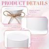 6 шт. Белые оцинкованные металлические молочные бидоны Вазы Колоколообразной формы с широким горлышком Рустикальные Цветочные ведра в стиле фермерского дома с бечевкой Винтажный Декор стола