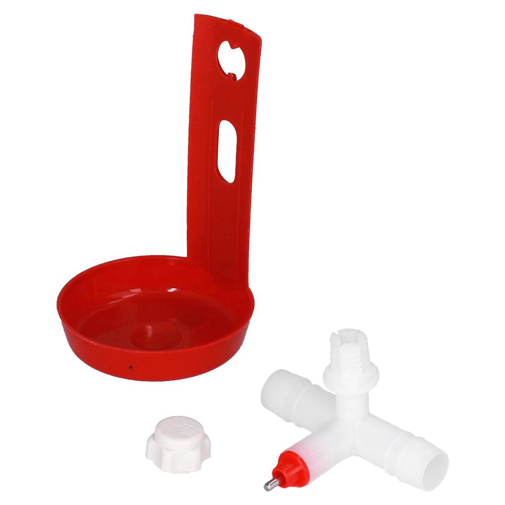 10 комплектов поилок для кур, автоматическая поилка для домашней птицы с белым тройником