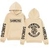 Худи с графикой Сыны Анархии SAMCRO Харадзюку с длинным рукавом Уличная мода Мужская Женская Мода Рок Панк Оверсайз Худи Свитшот