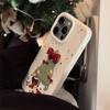 Suitable for three-dimensional bows iphone16iPhone Case17Christmas Tree Cartoon15Anti-Fall14promax Soft