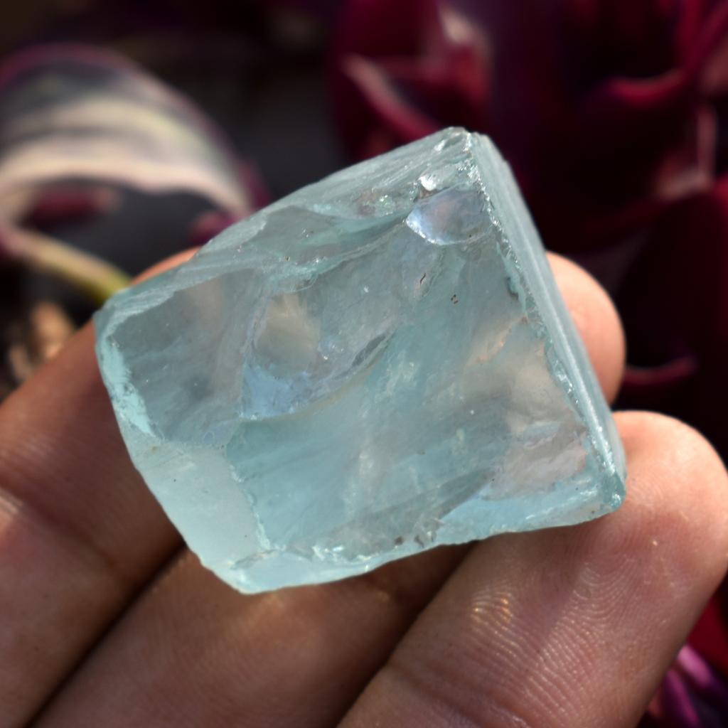 85.29 Ct Natural Aquamarine Blue Uncut Rough Loose Gemstone