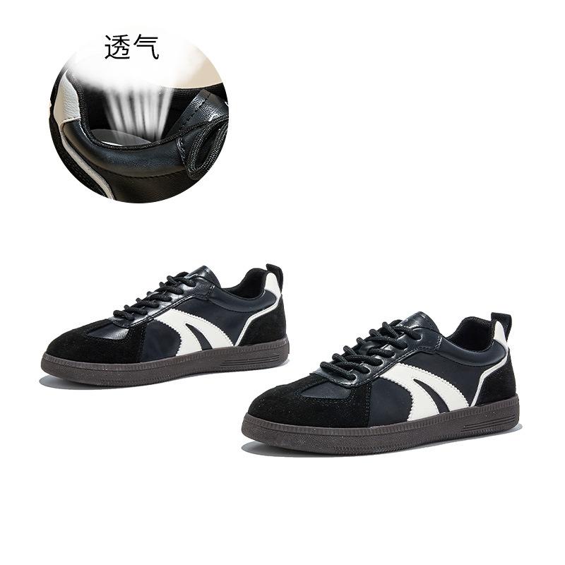 Кожаные женские осенние новые универсальные повседневные туфли на плоской подошве, спортивная обувь, женская легкая обувь для города