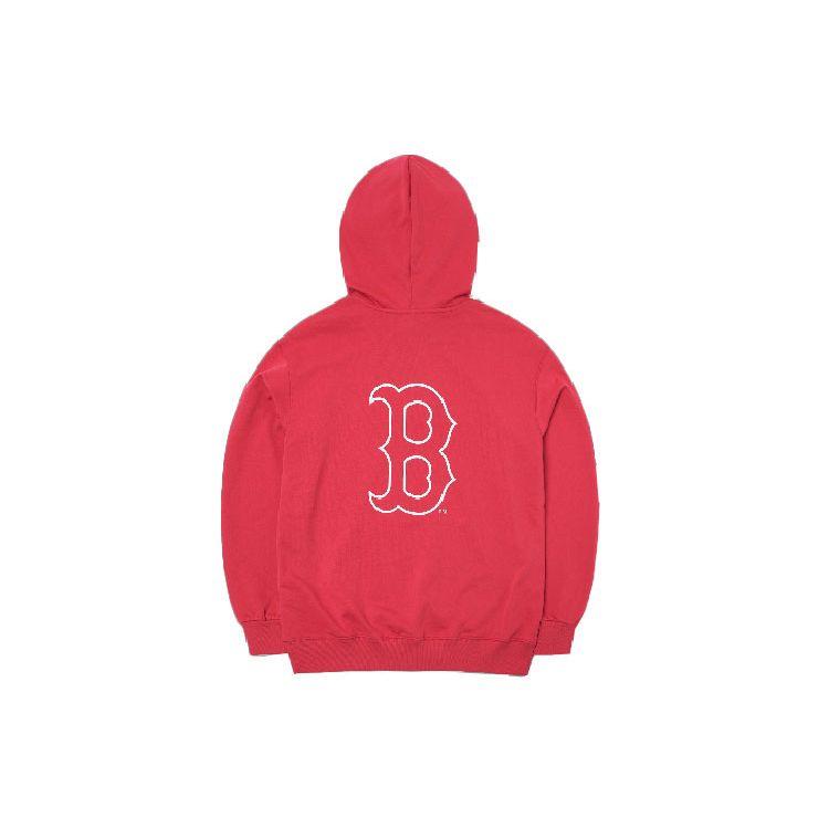 MLB x Disney Дональд Дак Большой Логотип Свободный крой Худи Boston Red Sox Унисекс худи 3AHDD1014-43RDL