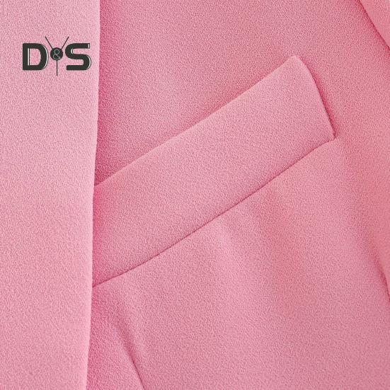 2 шт./компл. женский офисный наряд с лацканами, длинный рукав, одна пуговица, пиджак, высокая талия, длинные брюки, комплект деловой рабочей одежды