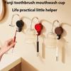 Retro Magnetic Toothbrush Cup Holder Wall Mount with Fast Drying for Clean Bathroom Counter Organization