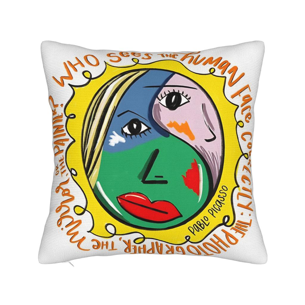 Pablo Picasso Art Pillow Cover Spanish Artist Vintage Pillow Case For Sofa Couch Bed Living Room Soft Pillowcases Gift
