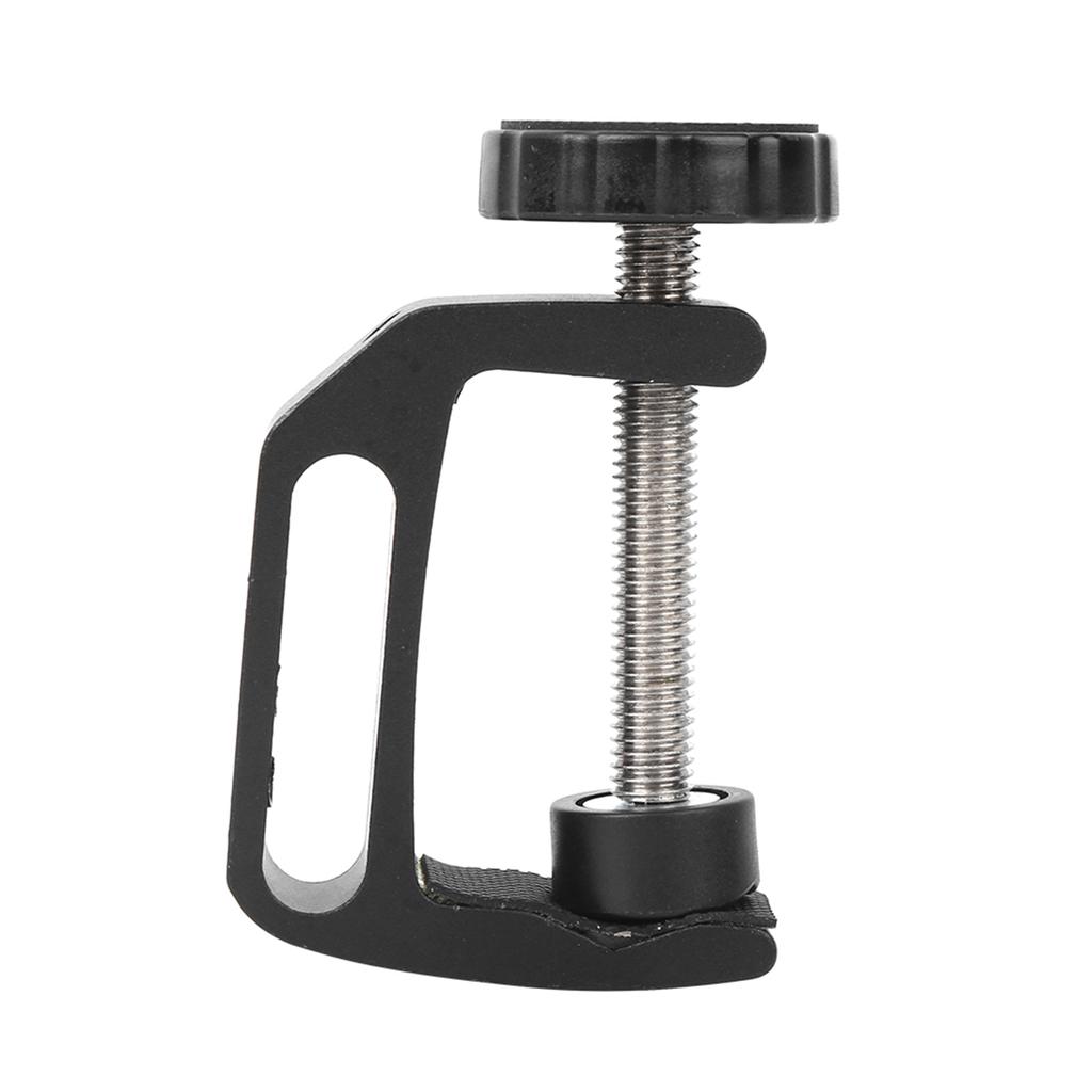 Aluminium Alloy Black C Clamp Mount Fixed Desktop Bracket for Flashlight Camera Tripod Photography