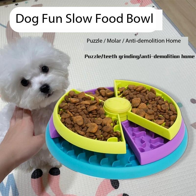 Dog Puzzle Toy Slow Feeder Increases Puppy IQ Food Dispenser Slow Eating Non-slip Bowl Pet Cat and Dog Trainer
