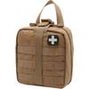 Carlebben Pouch с отрывной панелью EMT, M.O.L.L.E. Pouch, ИФАК (Ifak) Pouch, Аптечка первой помощи, Универсальная сумка, Нейлон 1000D (с медицинскими принадлежностями Тан)