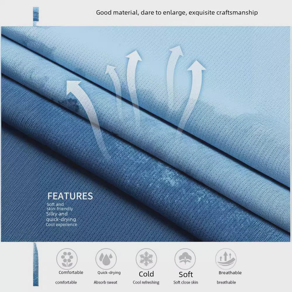 Мужская футболка Gradient Quick-Dry Ice Silk Mesh с короткими рукавами, дышащая, тренд лета 2023 года.