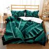 Fresh Green Leaf Minimalist Printed Quilt Cover Pillow Cover Queen Bedding Set Bedding Set Luxury Customized Bedding Set