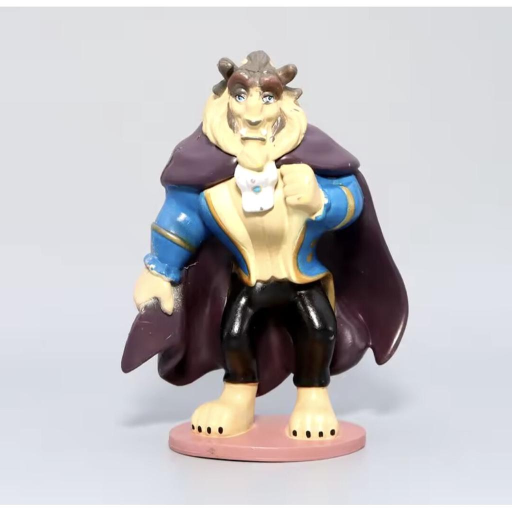  Beauty and the Beast Figurine Set of 6, 10-12 cm Resin Collectible Statues, Exquisite Gift