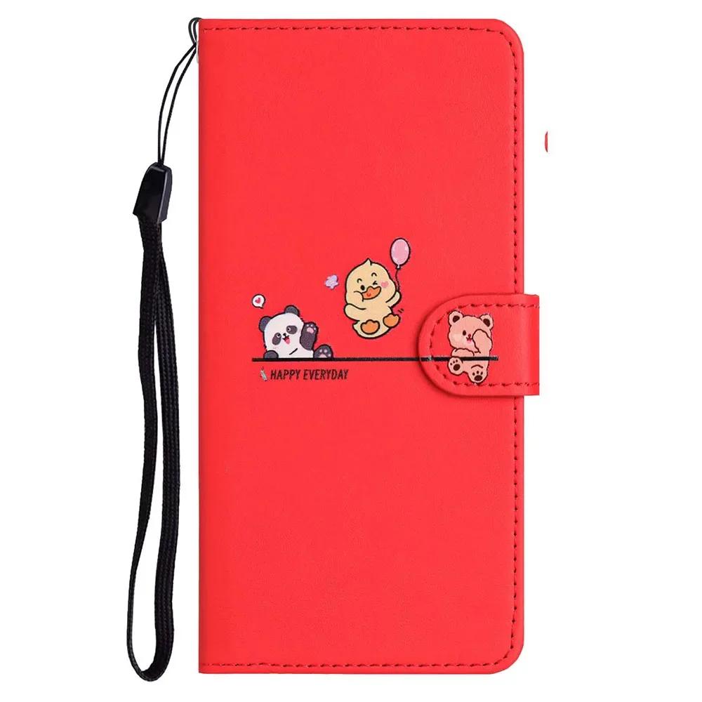 Чехол-книжка с рисунком для Xiaomi 13T Poco X7 X6 M6 M7 Pro Redmi Note 14 13 Pro Plus 13C Turbo 4 K60 Ultra K70E