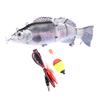 14CM/53G Electric Multi-Jointed Fishing Lure with Float USB Rechargeable LED Luminous Swimbait Robotic Artificial Bait Fishing Accessories