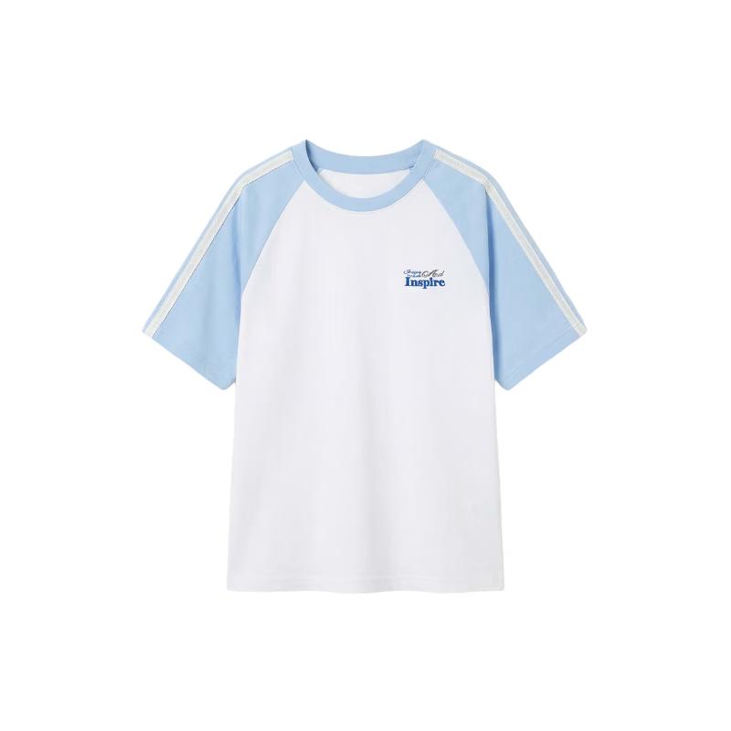 Deesha Girls' Casual Color-Block Raglan Short-Sleeve T-Shirt