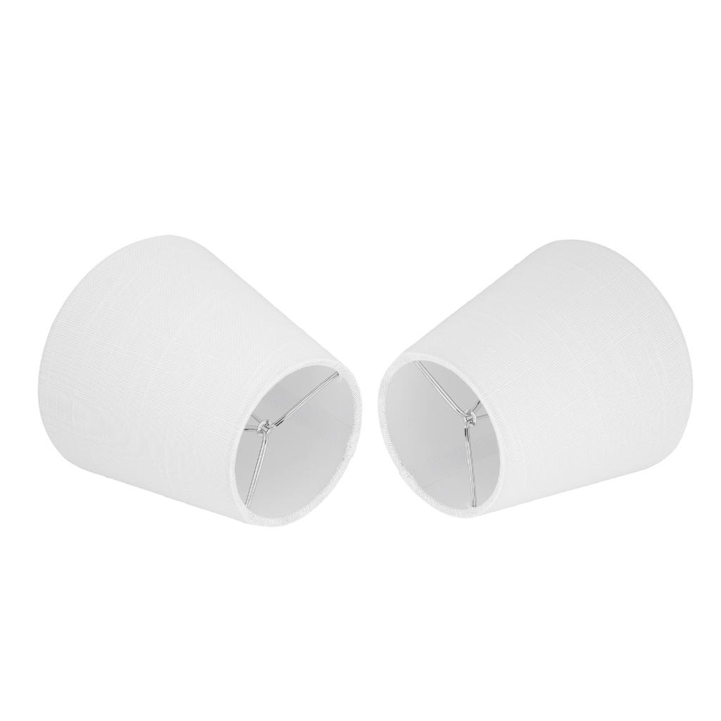 6Pcs White Fabric Lampshade Kit Modern Minimalist Lampshade for Candelabra Floor Table Chandelier