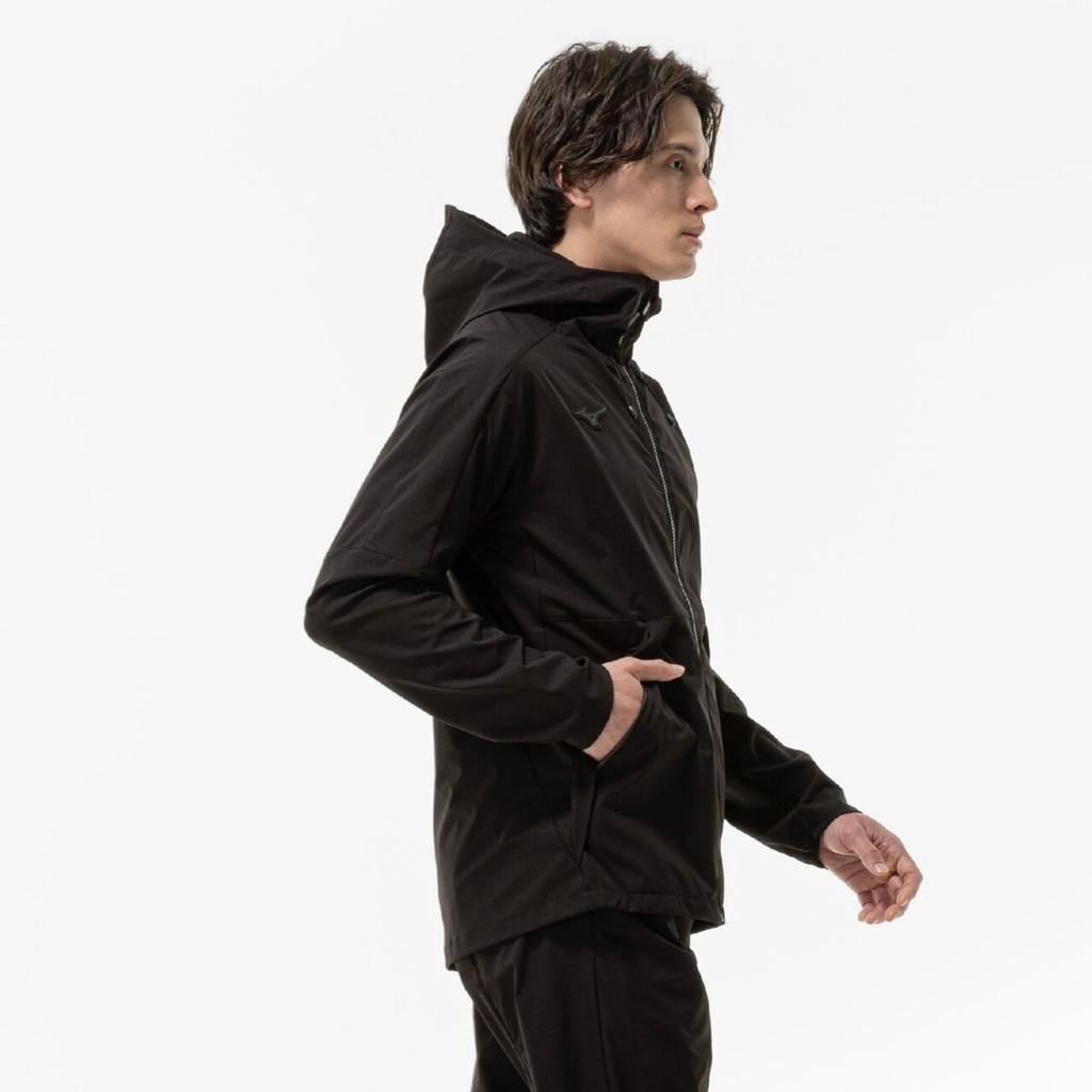 Mizuno Ветровка мужская водоотталкивающая Proof Stretch Training 32MCC570, Черный,