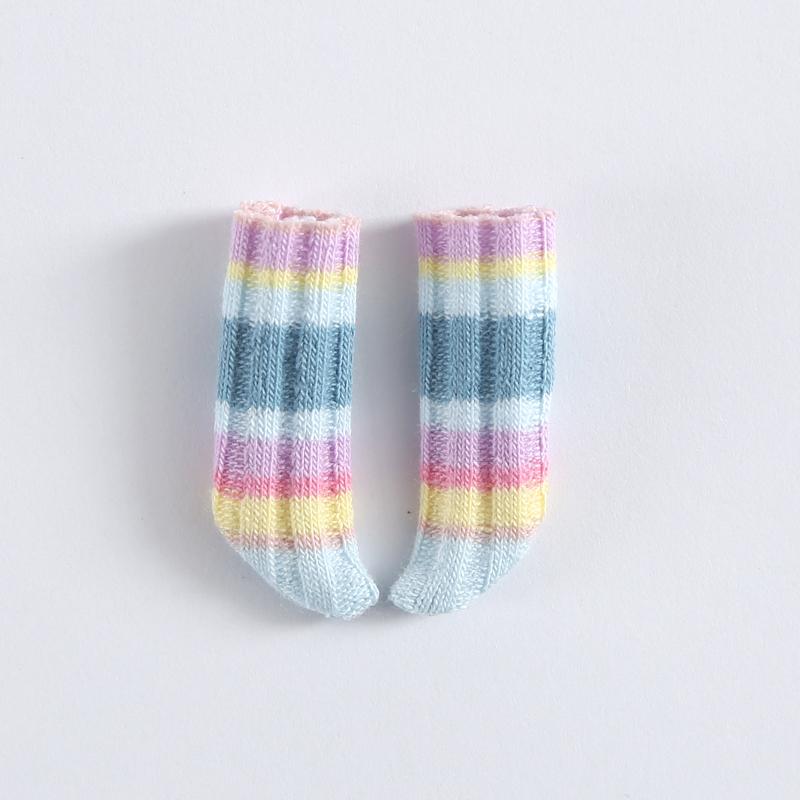 Ob11 Socks Knee Socks Striped Socks for  MOLLY,OB22 ,GSC,1/8 1/12bjd Dolldoll Accessories
