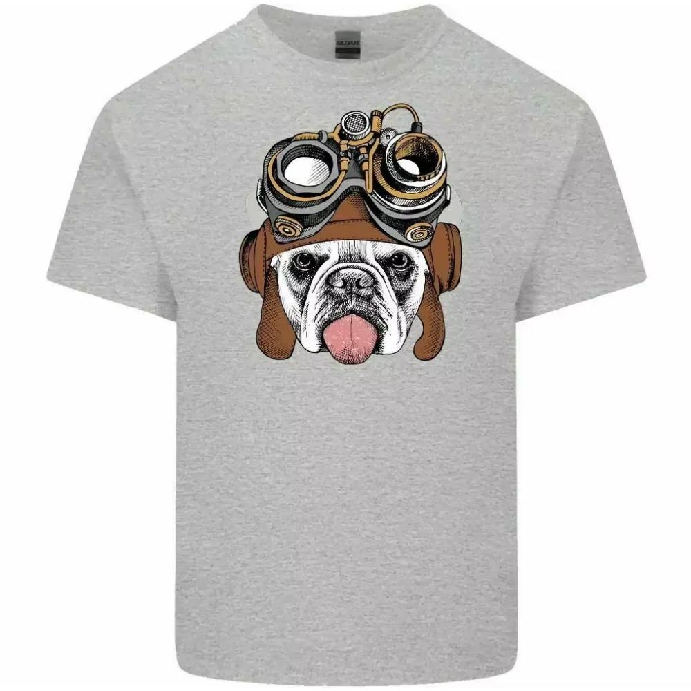 Steampunk Bulldog Men's Funny T-Shirt Dog Puppy Animals English British