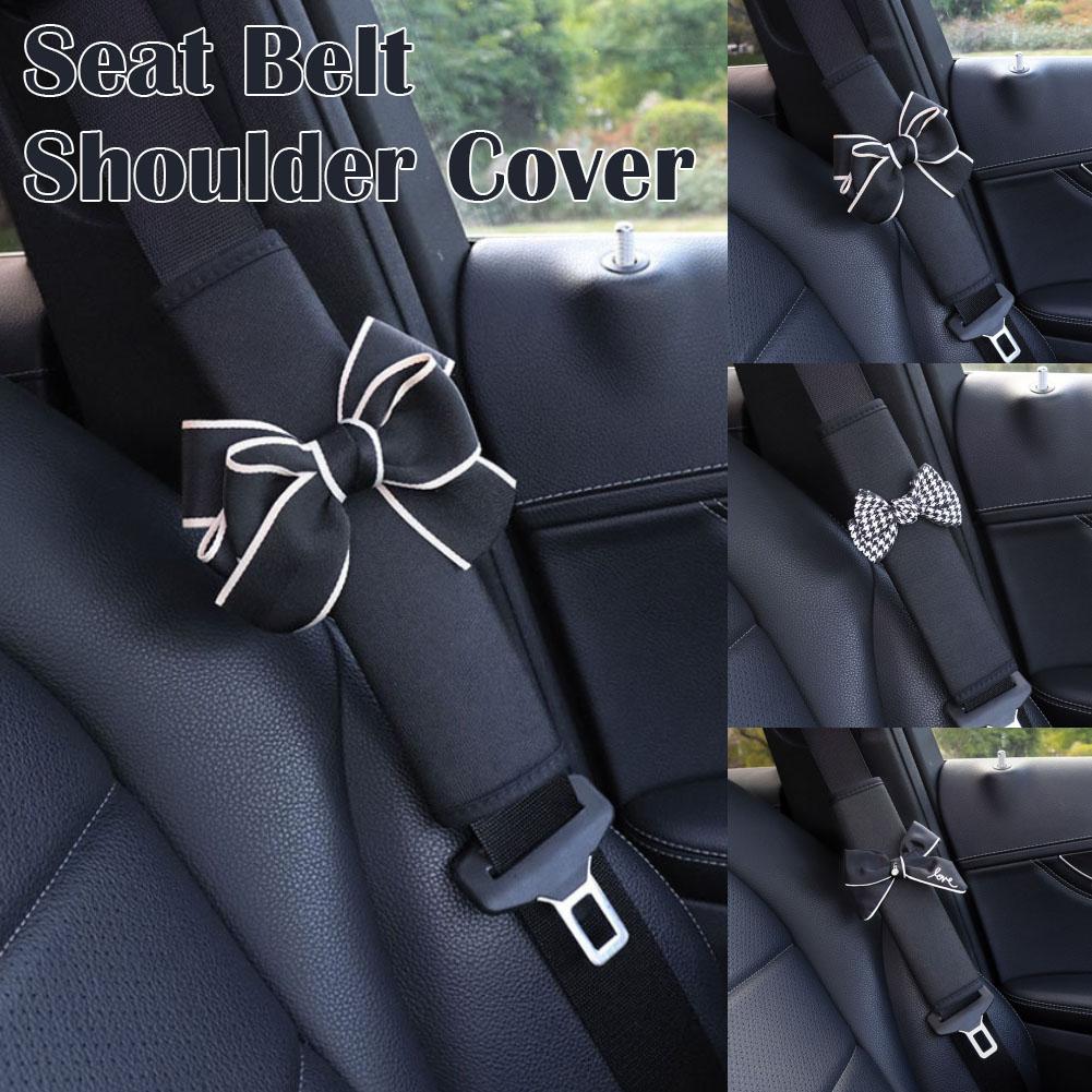Car Accessories for Adults Youth Kids Interior Princess Bow Decor Car 1pcs Seat Belt Covers Car Shoulder Pad Seat Belt