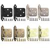 2Pcs Overlay Cabinet Door Flush Hinges with Screws Self Closing Door Hinge for 1/2In American Cupboard Door